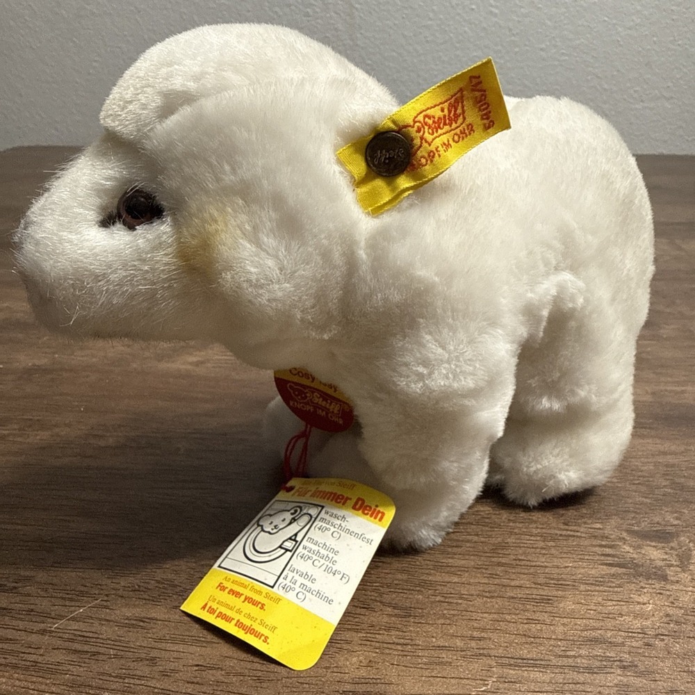 Steiff 5405/17 Cosy Issy White Plush Polar Teddy Bear Stuffed Animal Signed